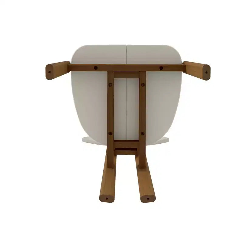 Chaise de salle à manger moderne du milieu du siècle avec pieds en bois massif