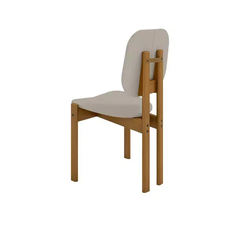 Chaise de salle à manger moderne du milieu du siècle avec pieds en bois massif