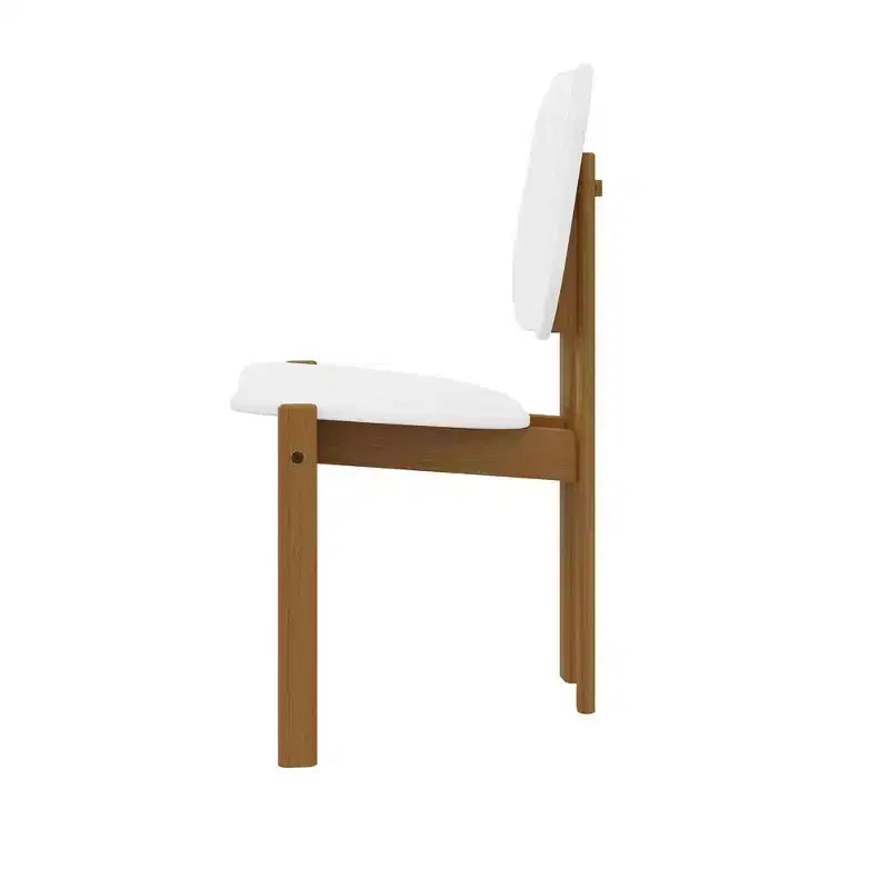 Chaise de salle à manger moderne du milieu du siècle avec pieds en bois massif