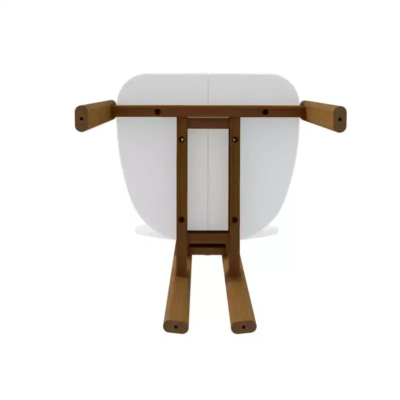 Chaise de salle à manger moderne du milieu du siècle avec pieds en bois massif