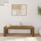 Banc de salle à manger moderne, banc en bois massif pour table à manger, 60, brossé pécano