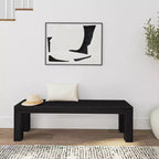 Banc de salle à manger moderne, banc en bois massif pour table à manger, 60, brossé pécano