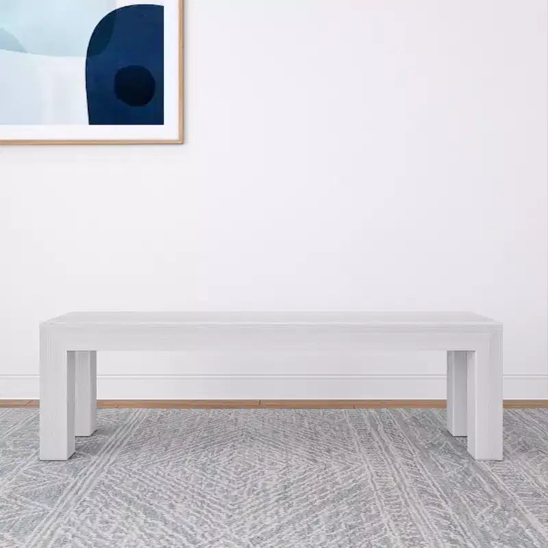 Banc de salle à manger moderne, banc en bois massif pour table à manger, 60, brossé pécano
