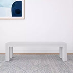 Banc de salle à manger moderne, banc en bois massif pour table à manger, 60, brossé pécano