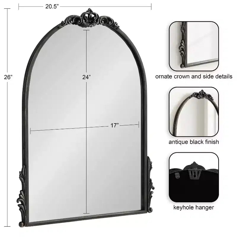 Miroir mural décoratif encadré
