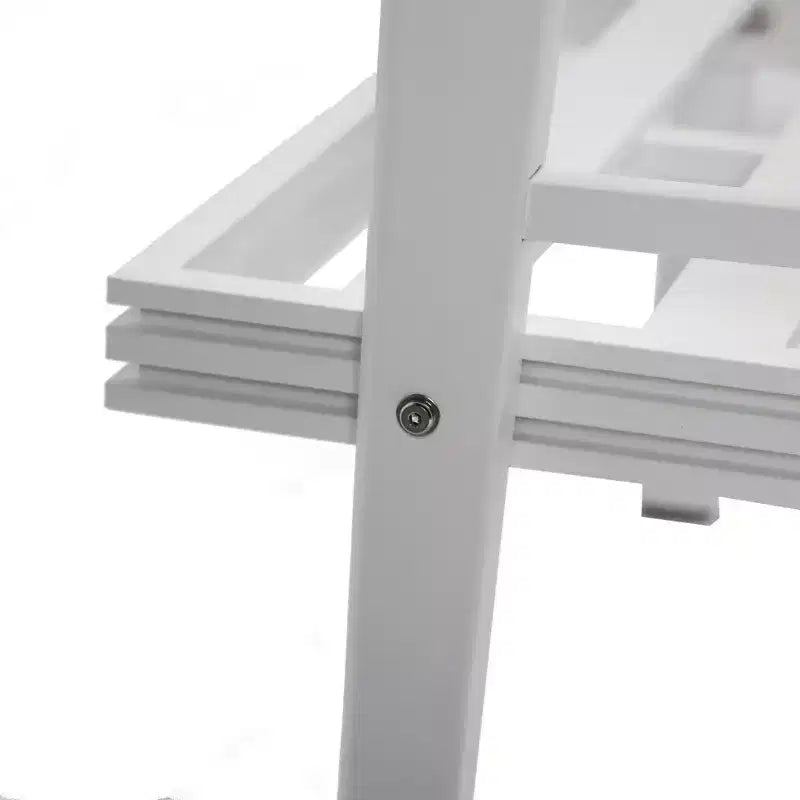 Fauteuils d'extérieur modernes - Lot de 2 chaises de patio en aluminium blanc antirouille avec accoudoirs larges et design résistant aux intempéries