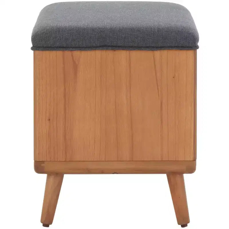 Banc à étagères ouvertes avec coussin