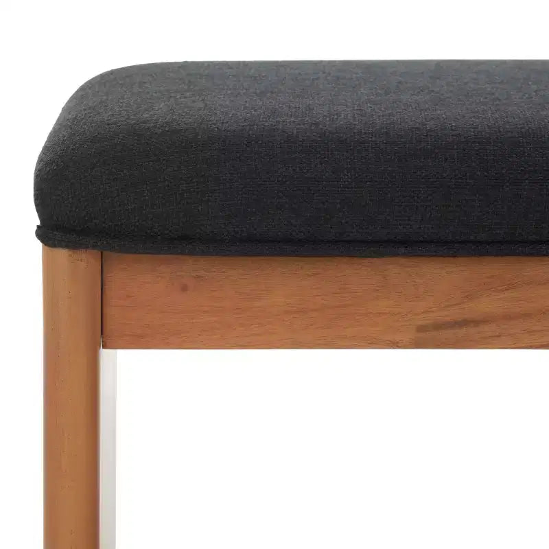Banc à étagères ouvertes avec coussin