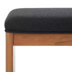 Banc à étagères ouvertes avec coussin