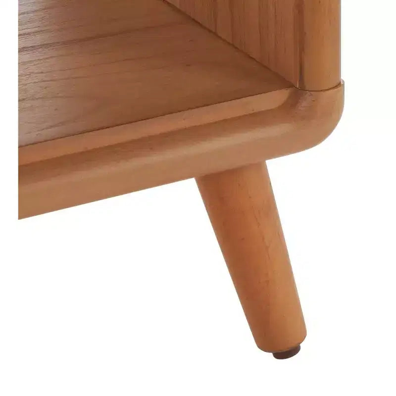 Banc à étagères ouvertes avec coussin