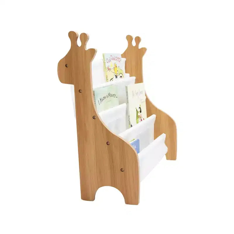Étagère de rangement 4 niveaux pour livres d'enfants