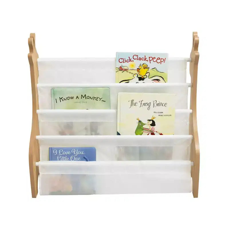 Étagère de rangement 4 niveaux pour livres d'enfants