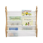 Étagère de rangement 4 niveaux pour livres d'enfants