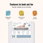 5 matelas standard pour lit de bébé et lit d'enfant